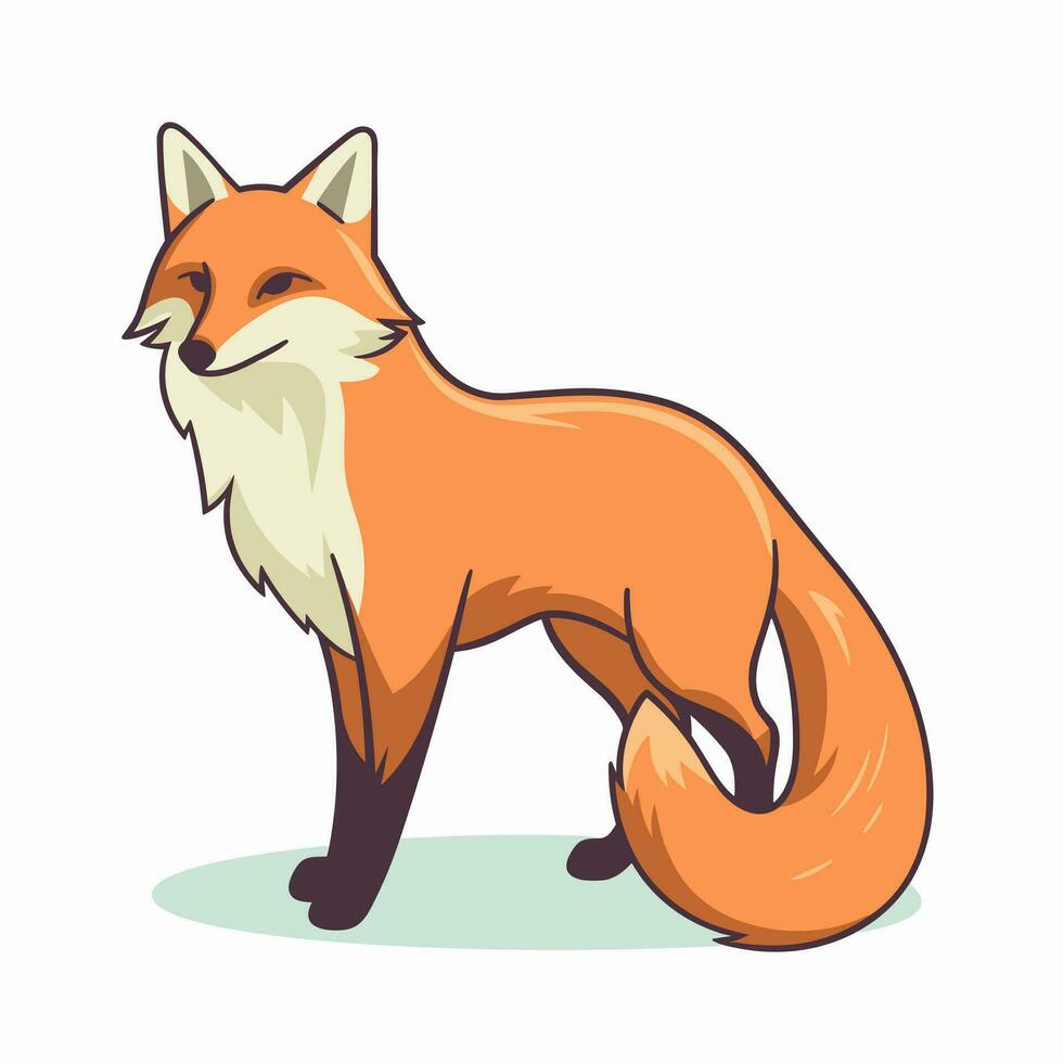 Fox Vector Cute Fox Cartoon Symbol