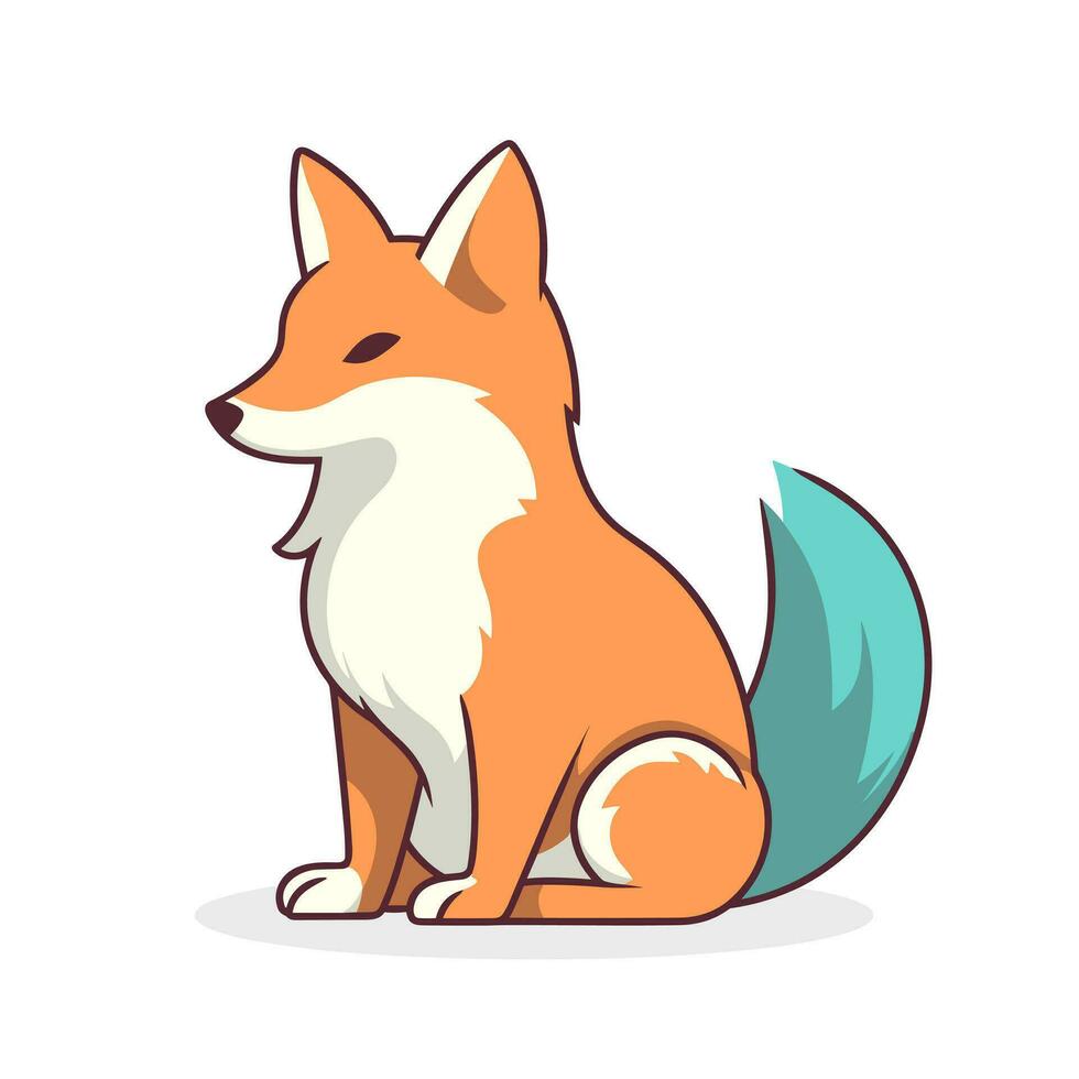 Fox Vector Cute Fox Cartoon Symbol