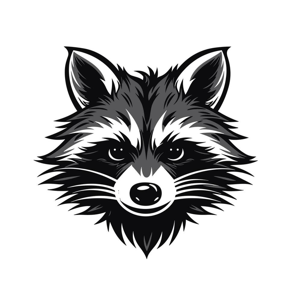 Raccoon Vector Cute Raccoon Cartoon Symbol