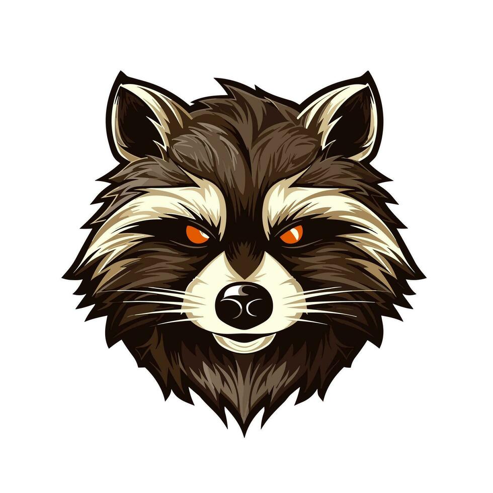 Raccoon Vector Cute Raccoon Cartoon Symbol