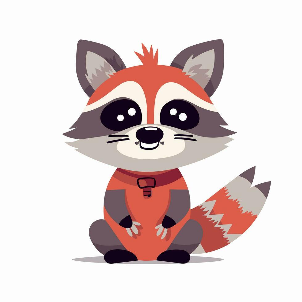 Raccoon Vector Cute Raccoon Cartoon Symbol