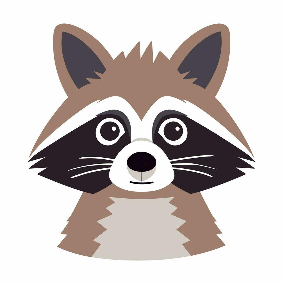 Raccoon Vector Cute Raccoon Cartoon Symbol