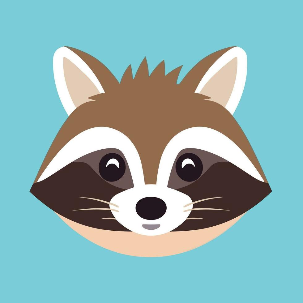 Raccoon Vector Cute Raccoon Cartoon Symbol