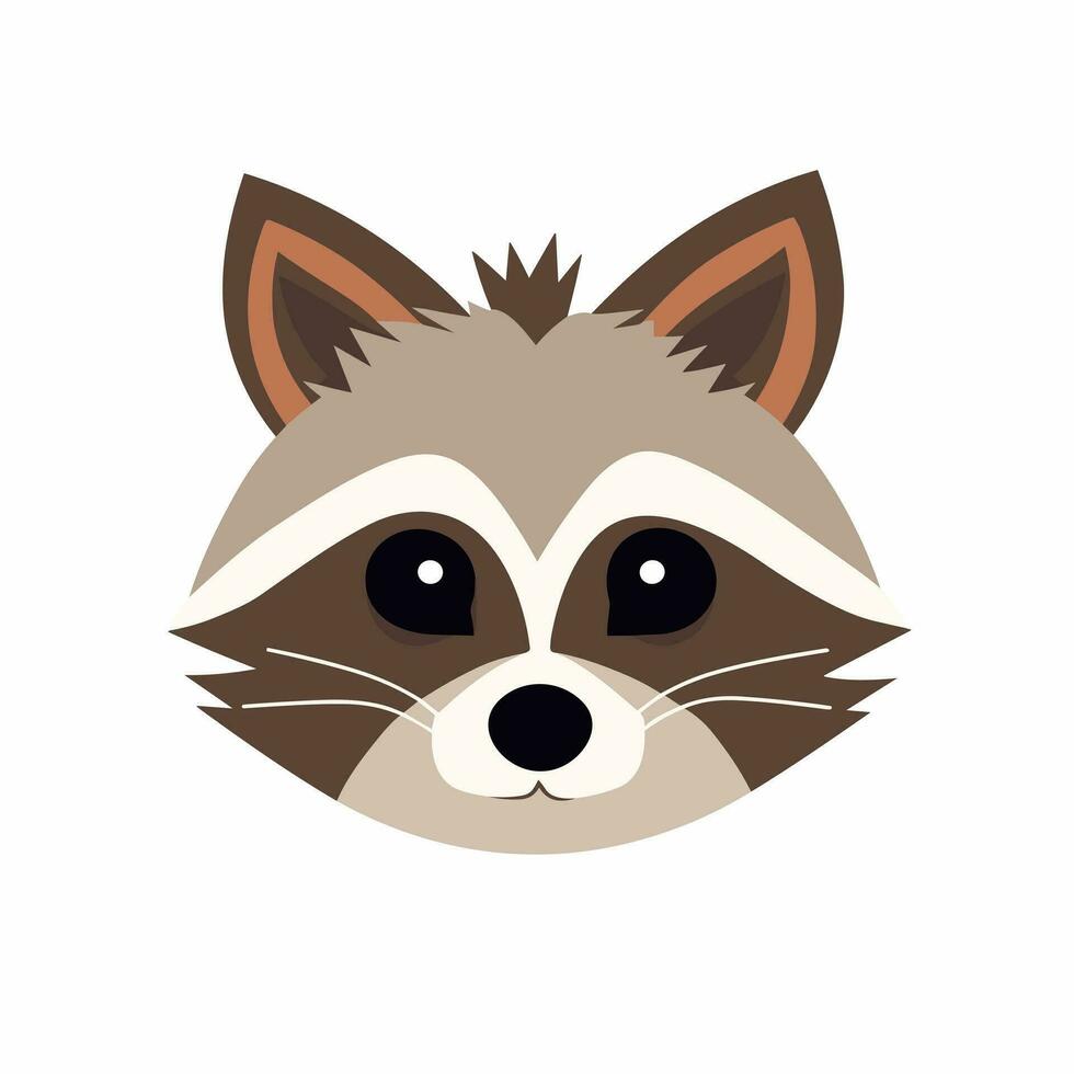 Raccoon Vector Cute Raccoon Cartoon Symbol