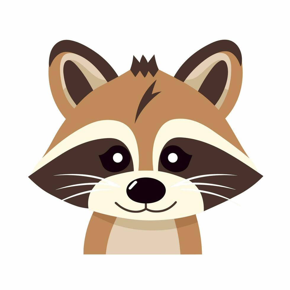 Raccoon Vector Cute Raccoon Cartoon Symbol