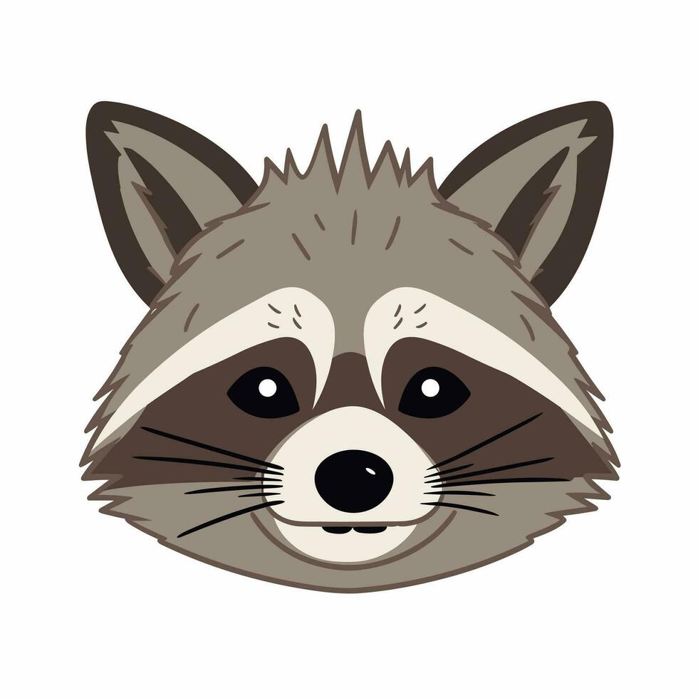 Raccoon Vector Cute Raccoon Cartoon Symbol