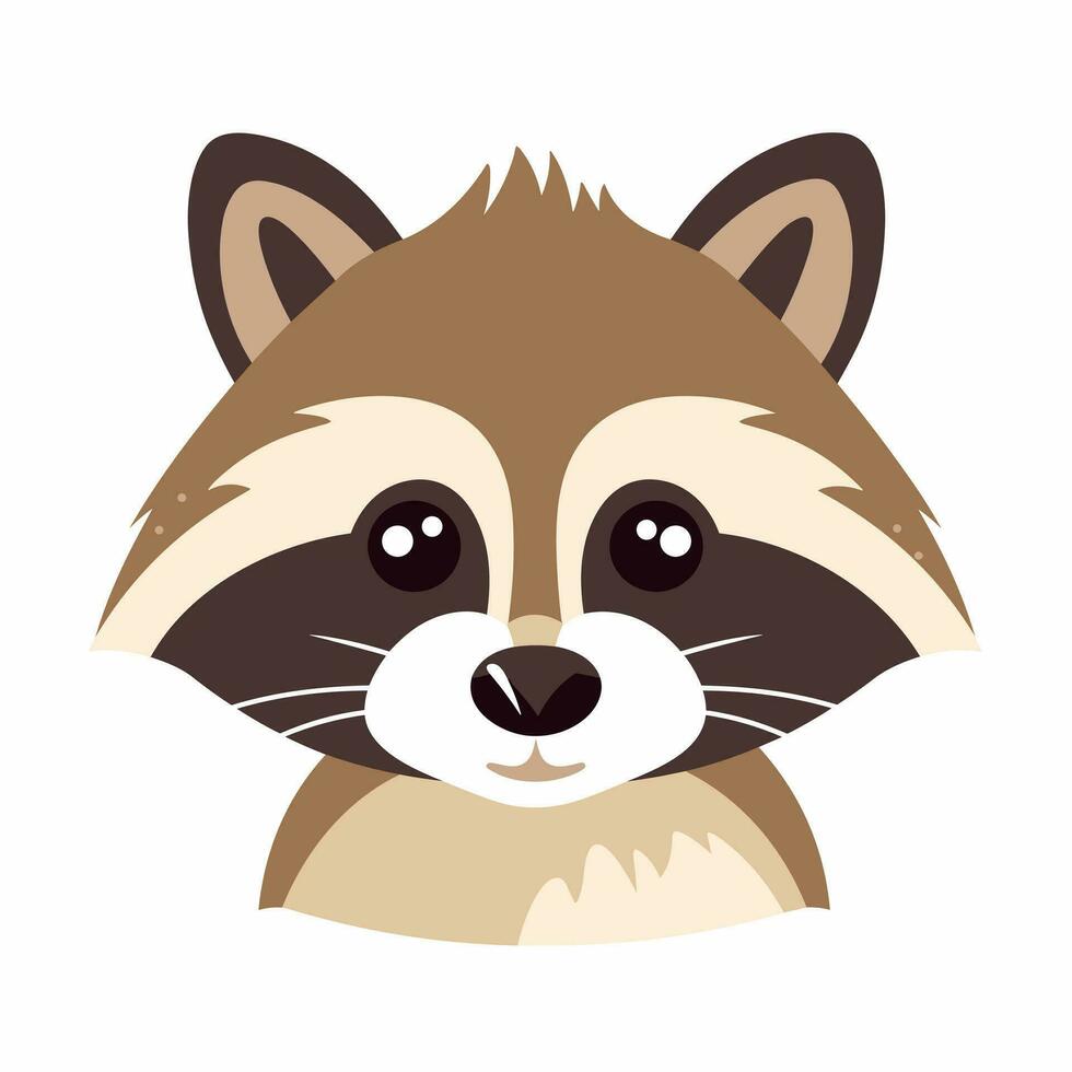 Raccoon Vector Cute Raccoon Cartoon Symbol