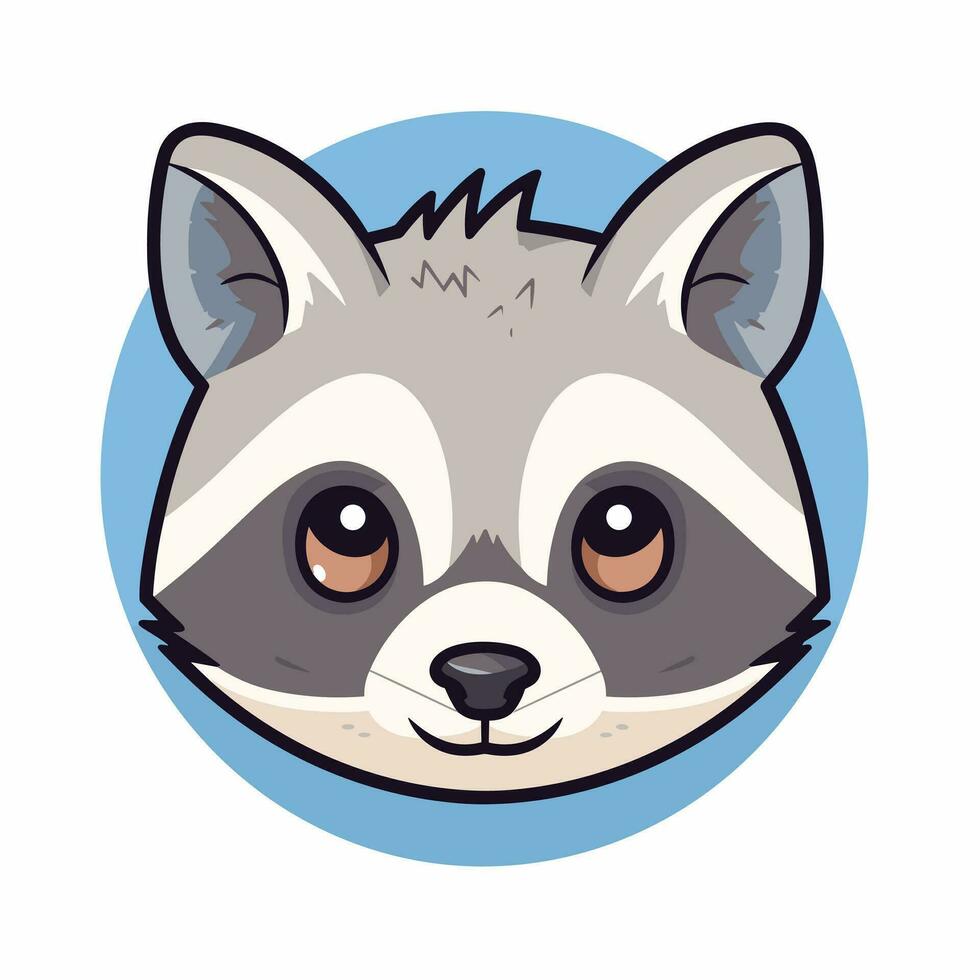 Raccoon Vector Cute Raccoon Cartoon Symbol