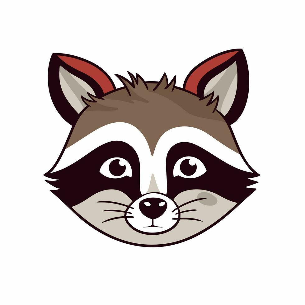 Raccoon Vector Cute Raccoon Cartoon Symbol