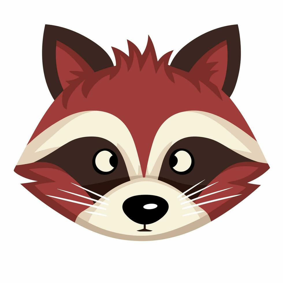 Raccoon Vector Cute Raccoon Cartoon Symbol