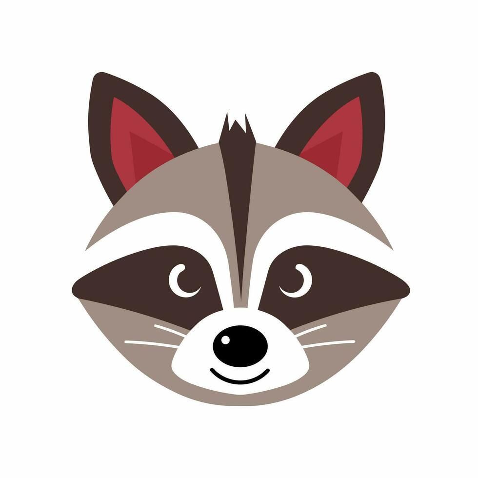 Raccoon Vector Cute Raccoon Cartoon Symbol