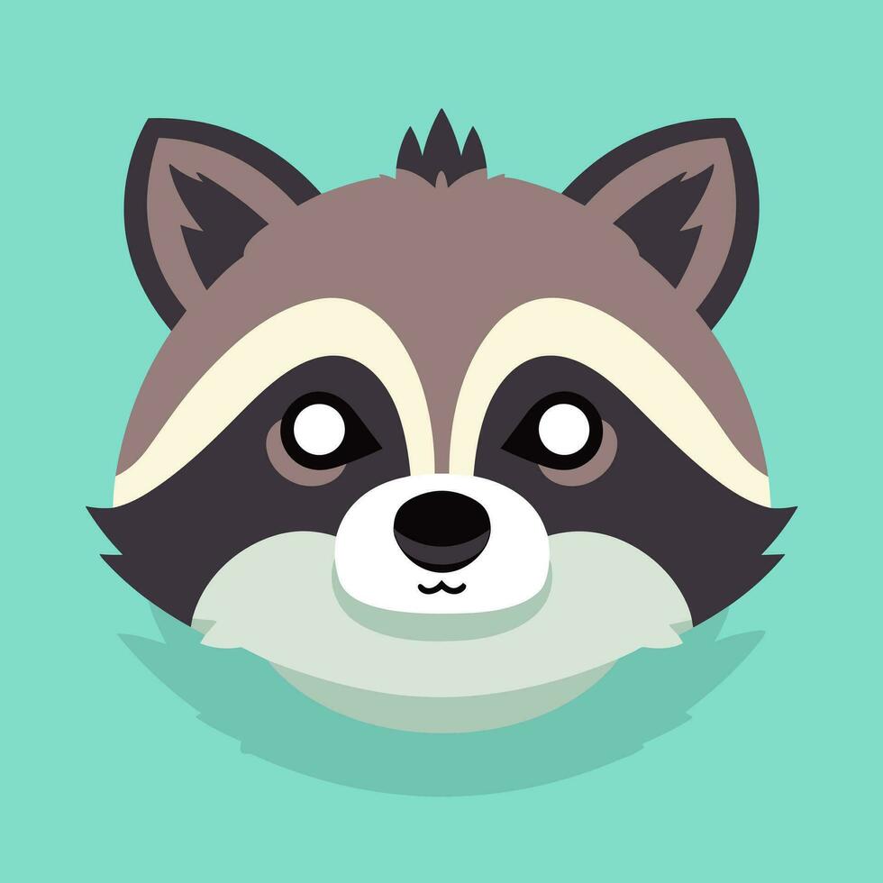 Raccoon Vector Cute Raccoon Cartoon Symbol