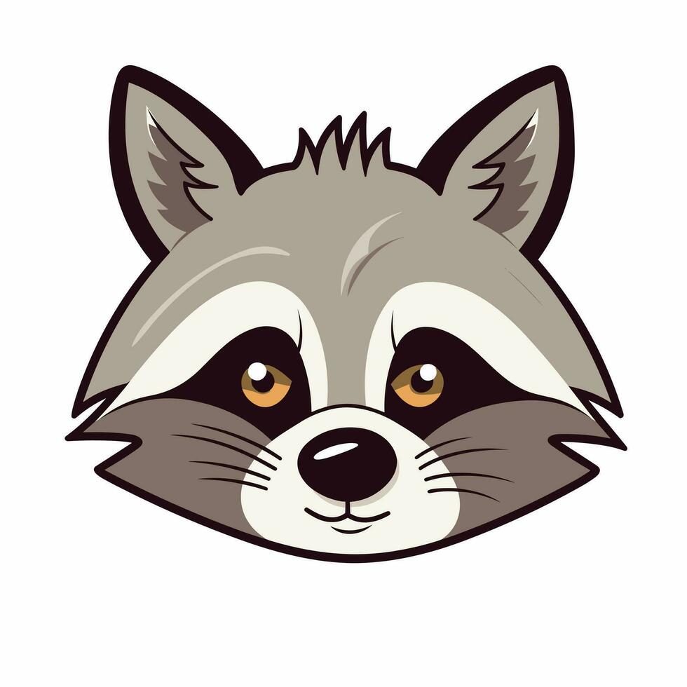 Raccoon Vector Cute Raccoon Cartoon Symbol