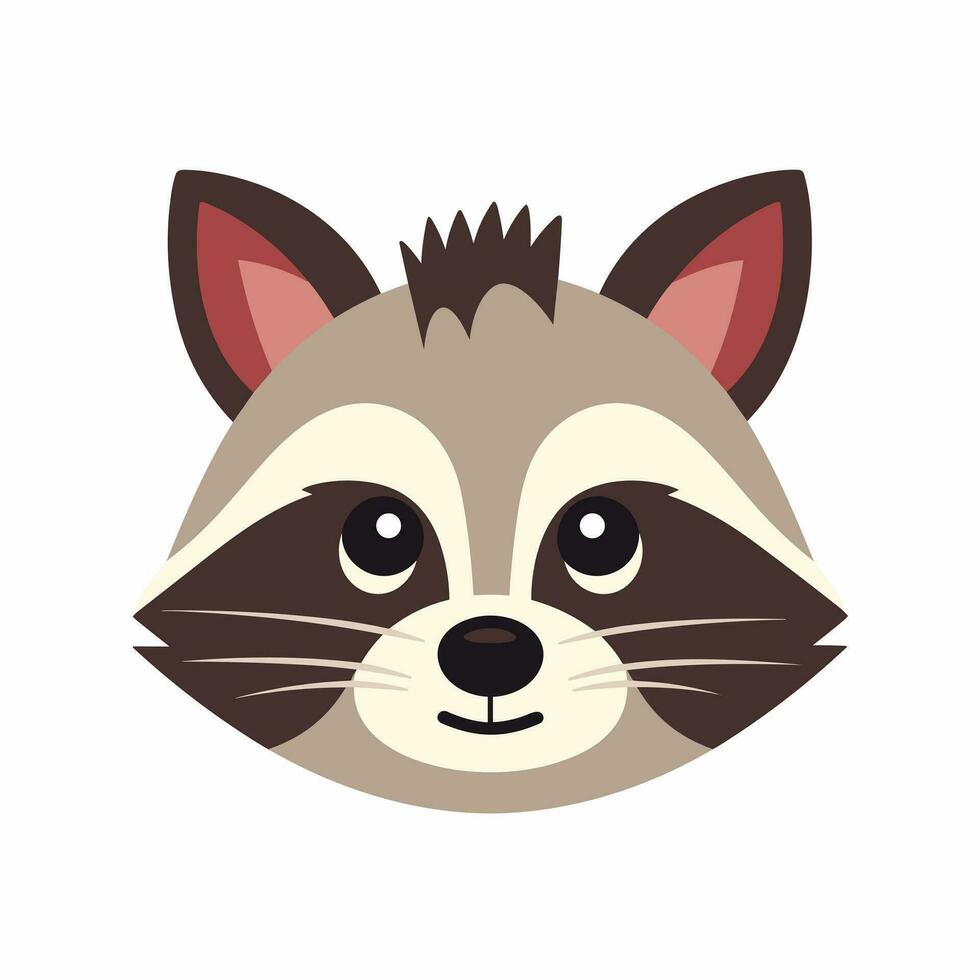 Raccoon Vector Cute Raccoon Cartoon Symbol