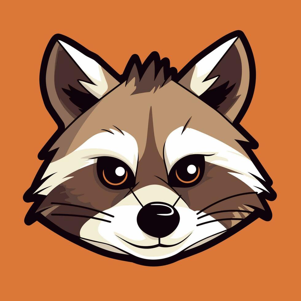 Raccoon Vector Cute Raccoon Cartoon Symbol