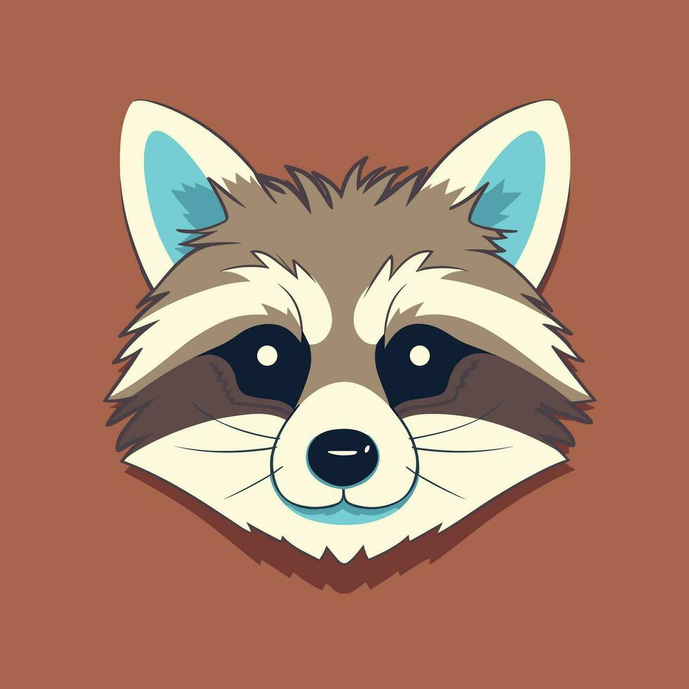 Raccoon Vector Cute Raccoon Cartoon Symbol