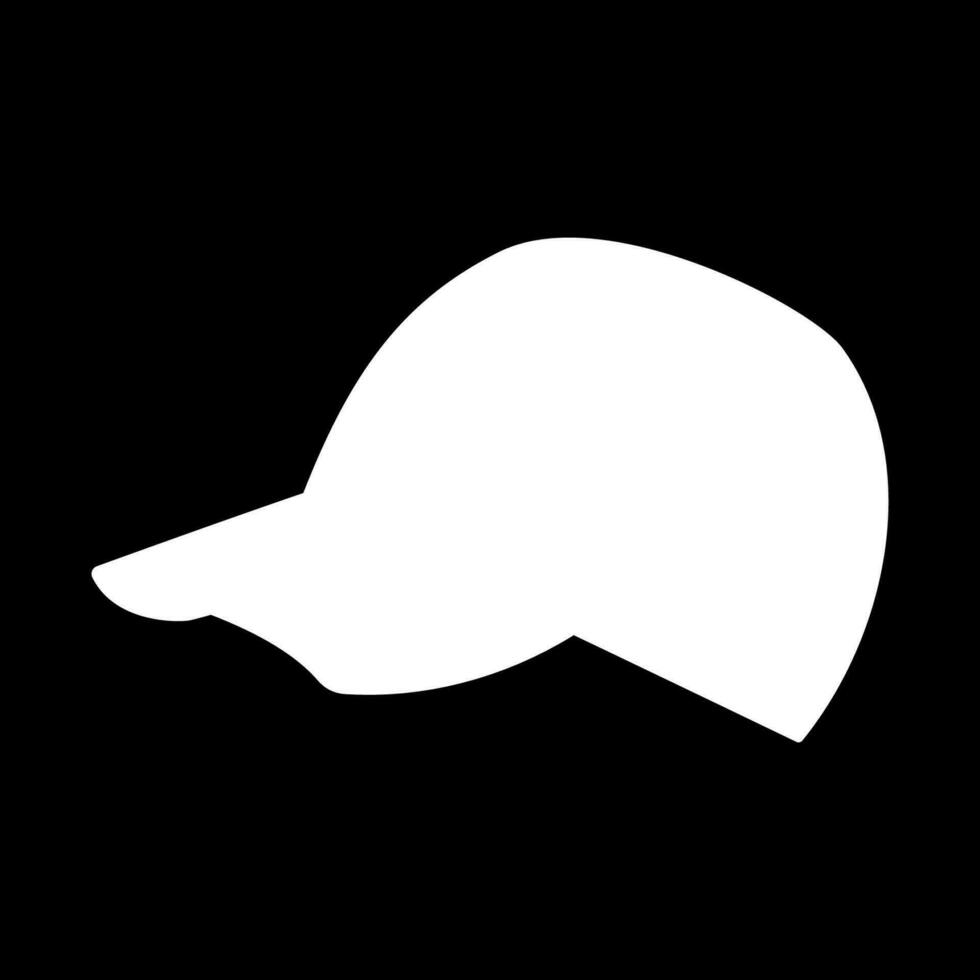 cap picnic baseball clothing element icon black vector