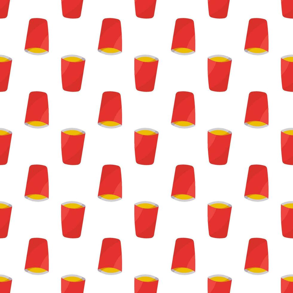 red glass drink party holiday pattern textile vector
