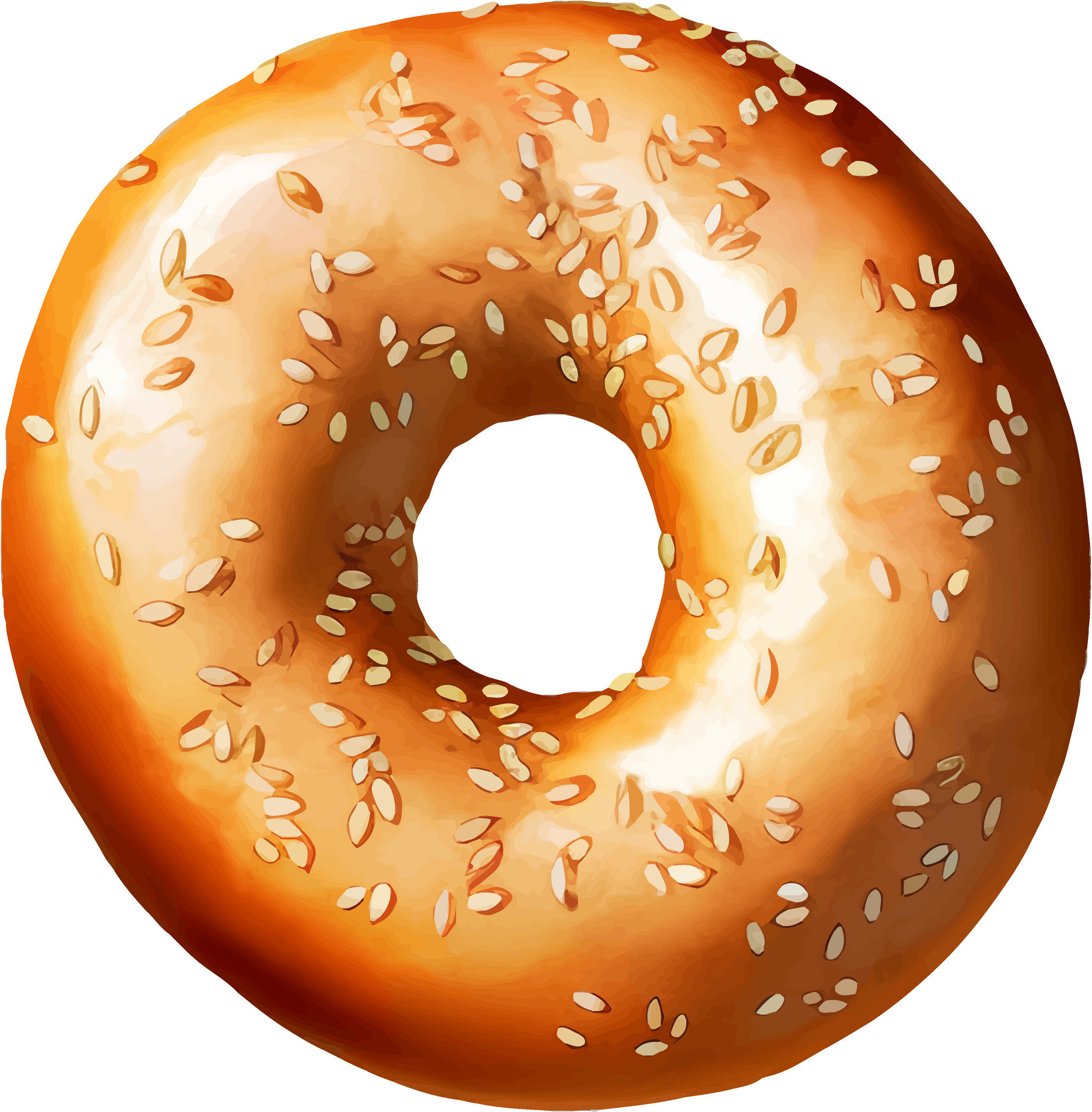 Delicious Bagel Detailed Hand Drawn Illustration Vector Isolated delicious-bagel-detailed-hand-drawn-illustration-vector-isolated