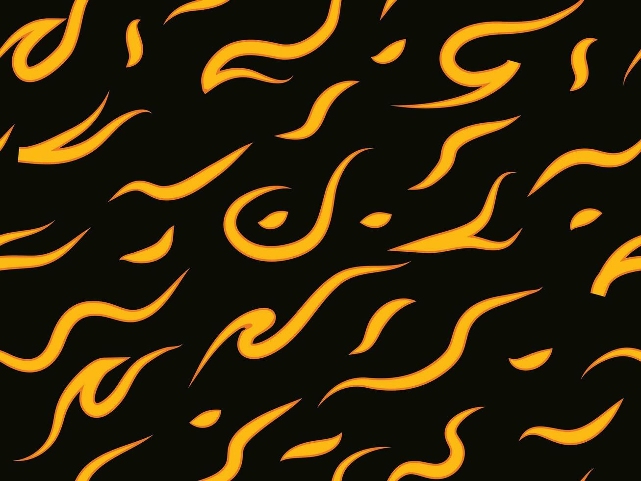 Abstract red fire art seamless pattern illustration. flame shape background vector