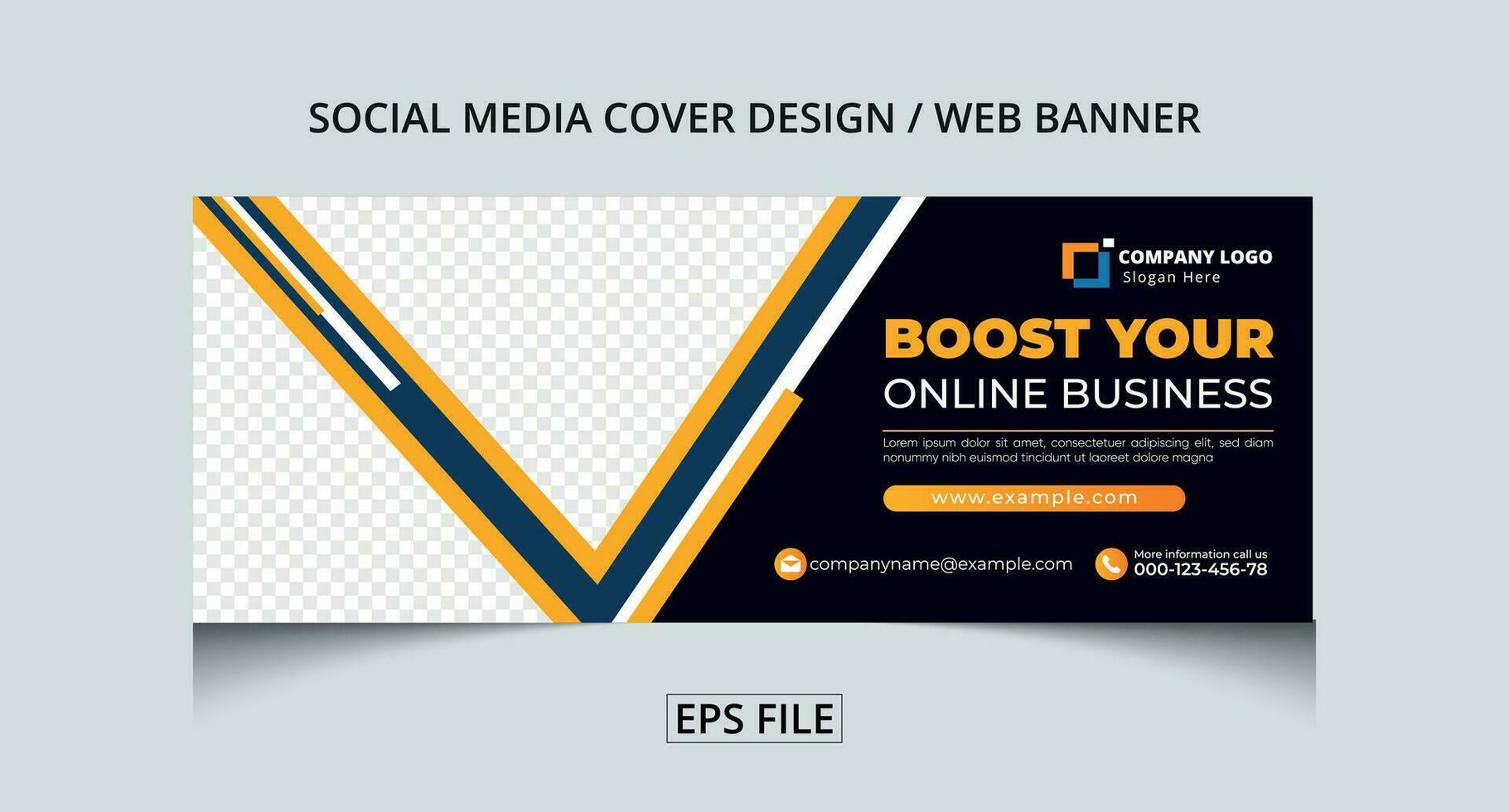 Digital marketing agency Business cover photo for social media, Corporate ads, and web banner vector template design