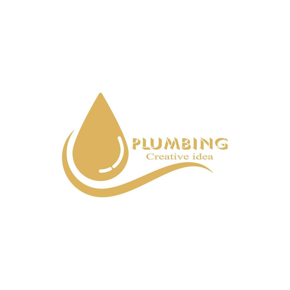 Plumbing logo vector design business template element design