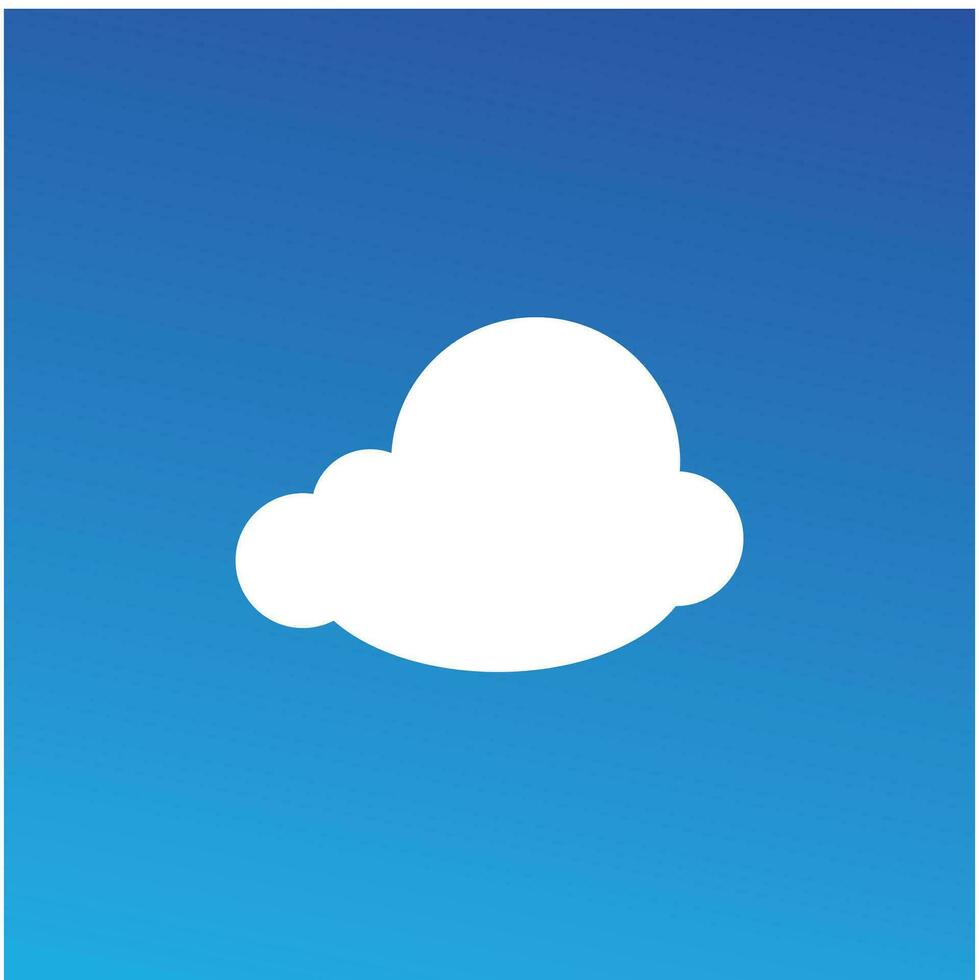 Cloud blue sky illustration vector flat element design