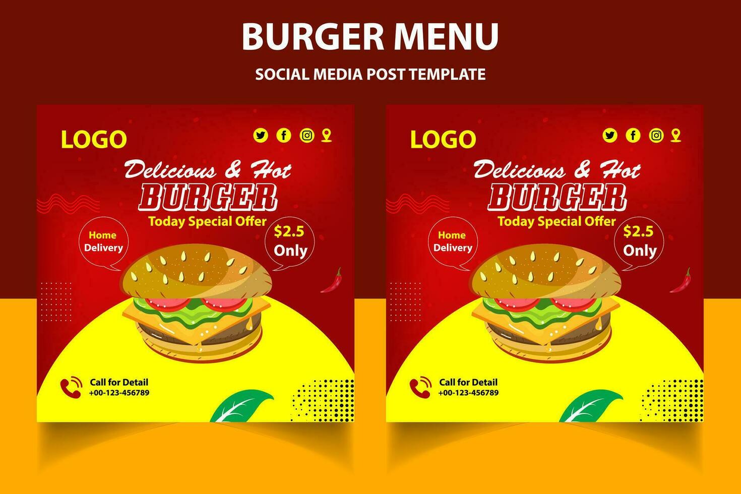 social media post Template, social media design template, social media design. vector