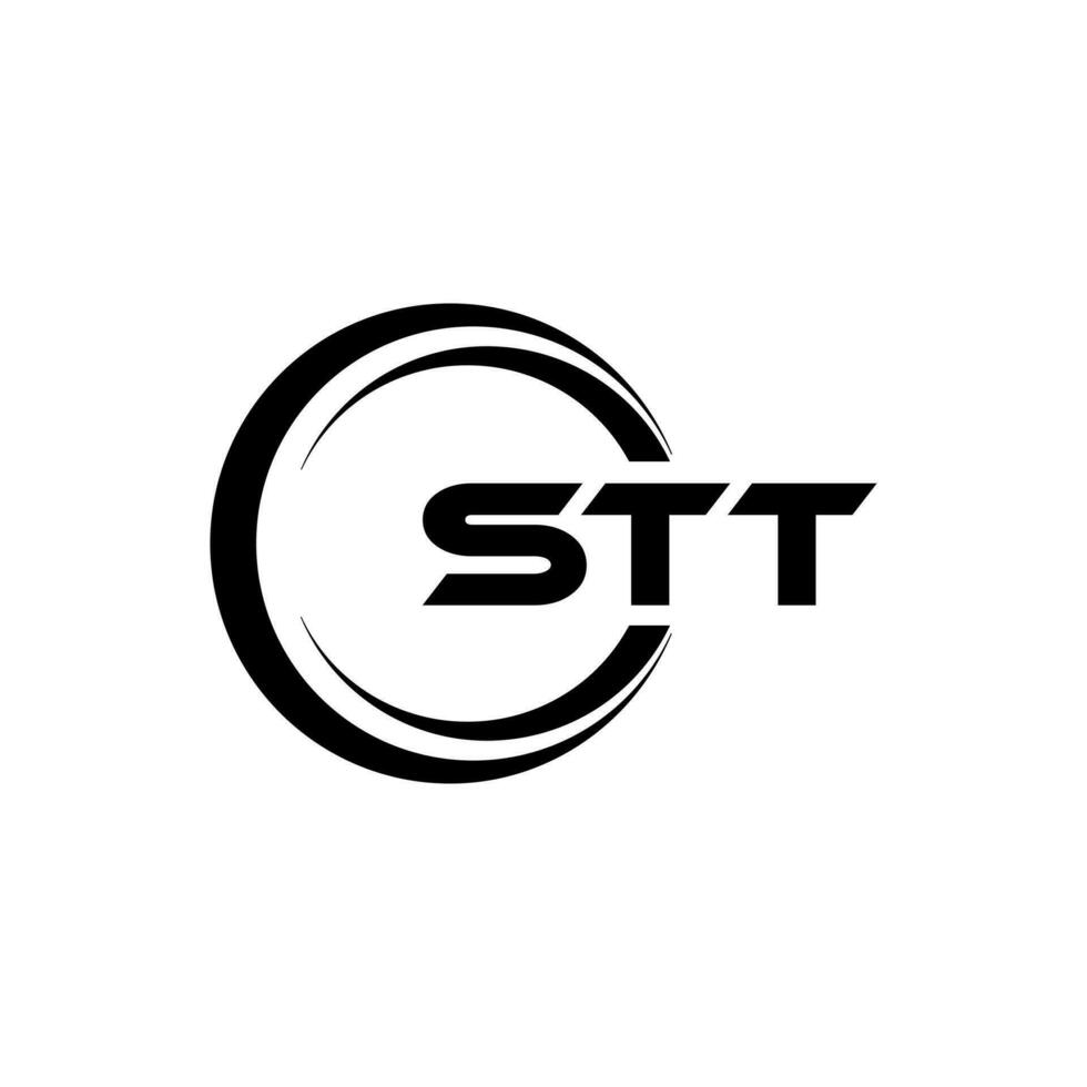 STT Logo Design, Inspiration for a Unique Identity. Modern Elegance and Creative Design. Watermark Your Success with the Striking this Logo. vector