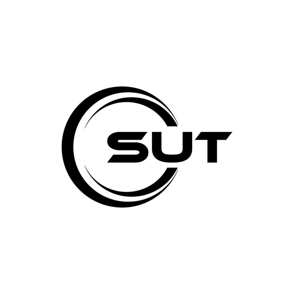 SUT Logo Design, Inspiration for a Unique Identity. Modern Elegance and Creative Design. Watermark Your Success with the Striking this Logo. vector
