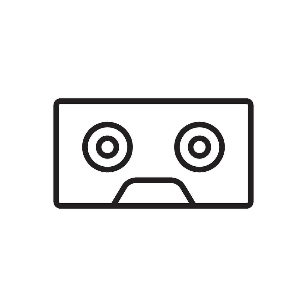 cassette icon vector
