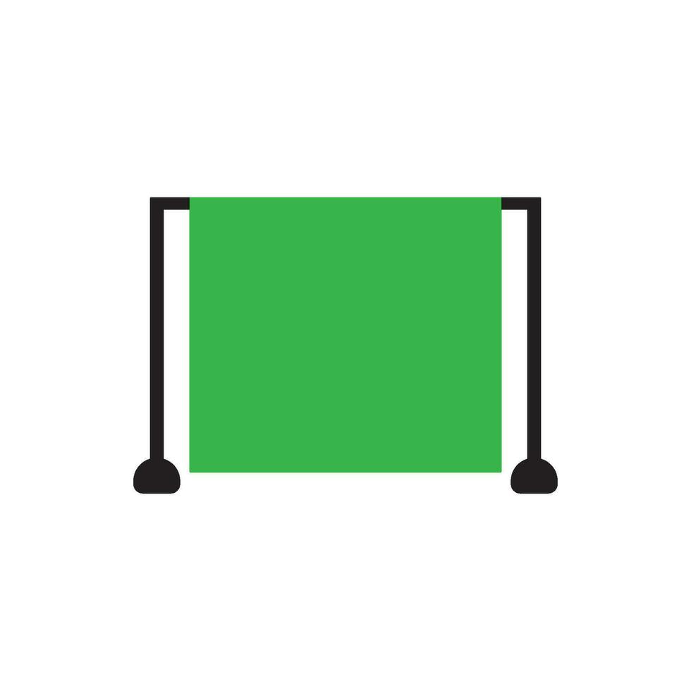 verde pantalla icono vector