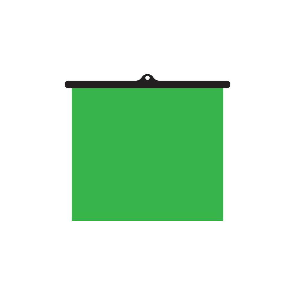 green screen icon vector