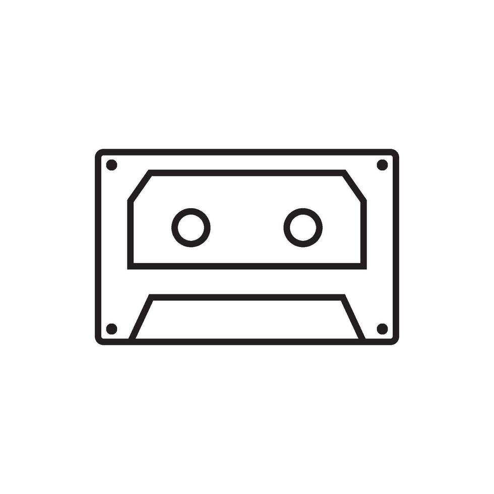 cassette icon vector