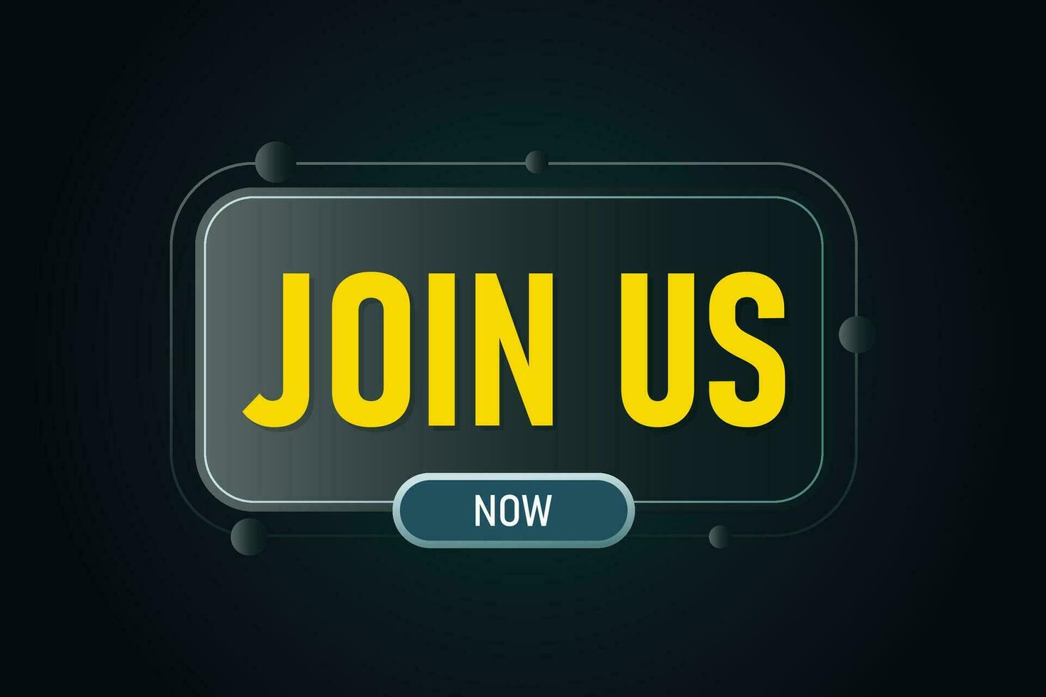 Join us for we are hiring banner template vector