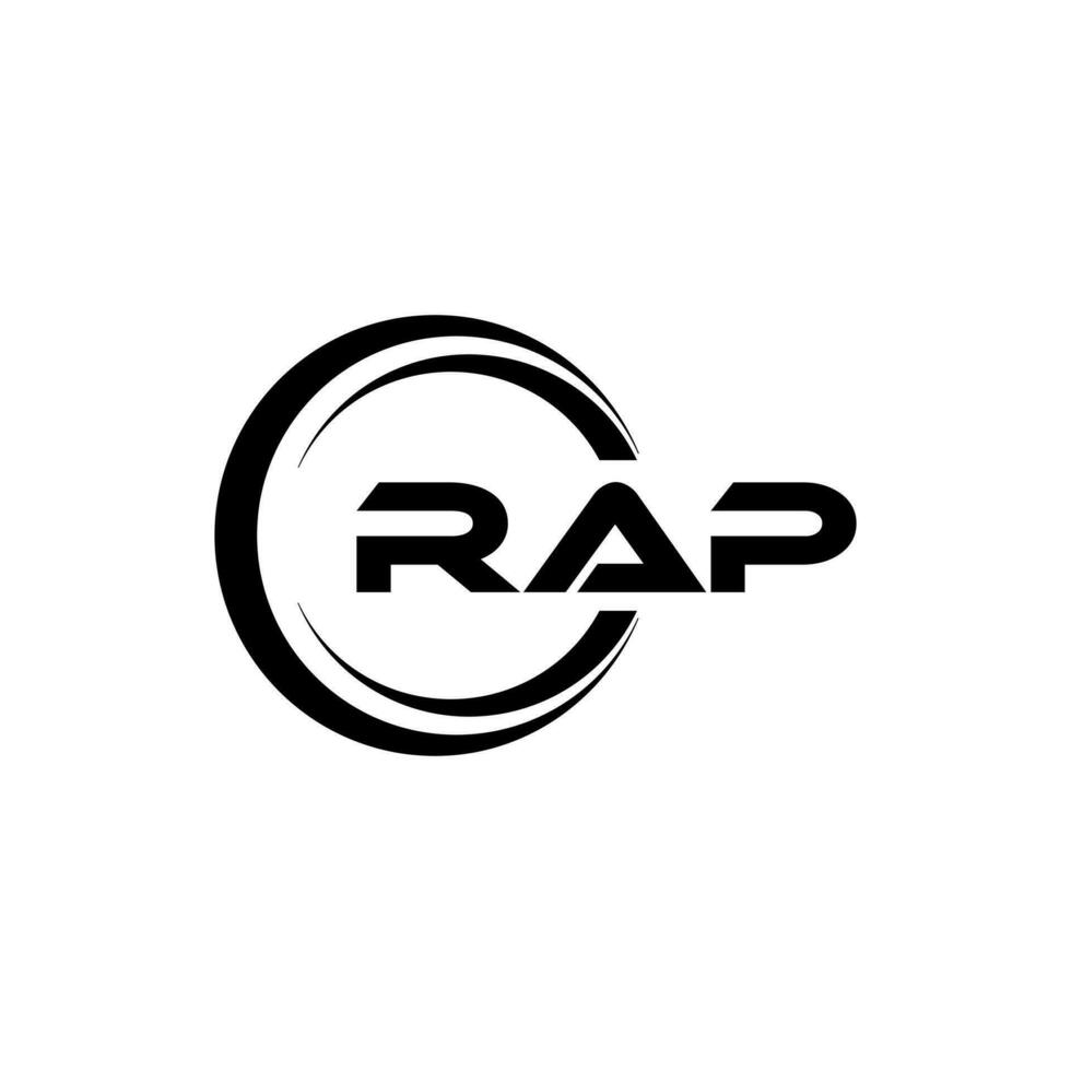 rap logo diseño, inspiración para un único identidad. moderno elegancia y creativo diseño. filigrana tu éxito con el sorprendentes esta logo. vector