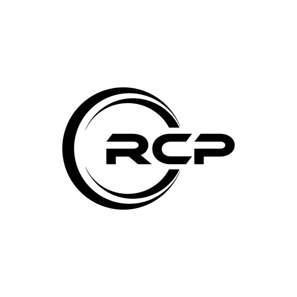 rcp logo diseño, inspiración para un único identidad. moderno elegancia y creativo diseño. filigrana tu éxito con el sorprendentes esta logo. vector