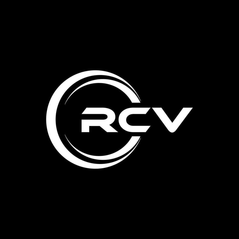 RCV Logo Design, Inspiration for a Unique Identity. Modern Elegance and Creative Design. Watermark Your Success with the Striking this Logo. vector