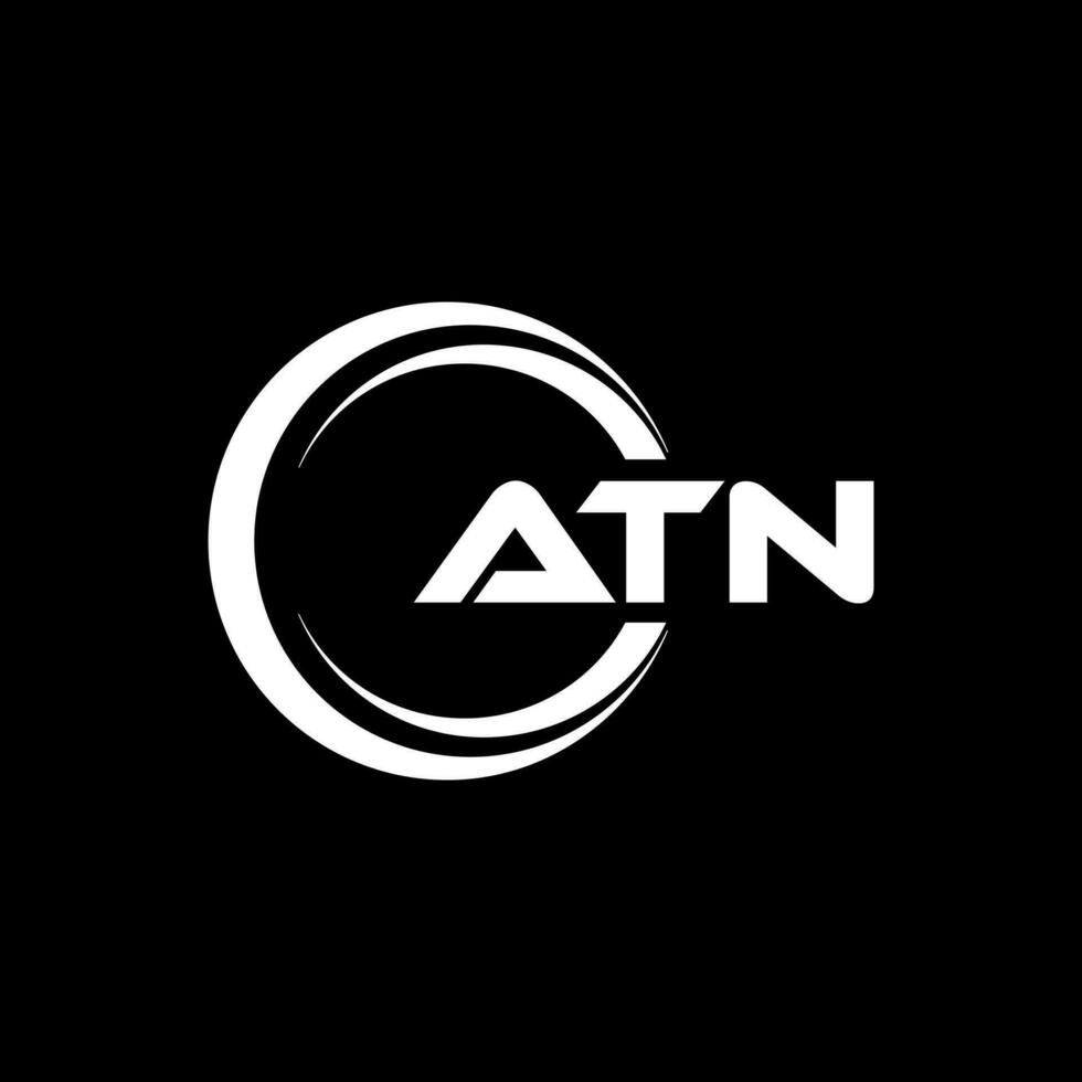 atn logo diseño, inspiración para un único identidad. moderno elegancia y creativo diseño. filigrana tu éxito con el sorprendentes esta logo. vector