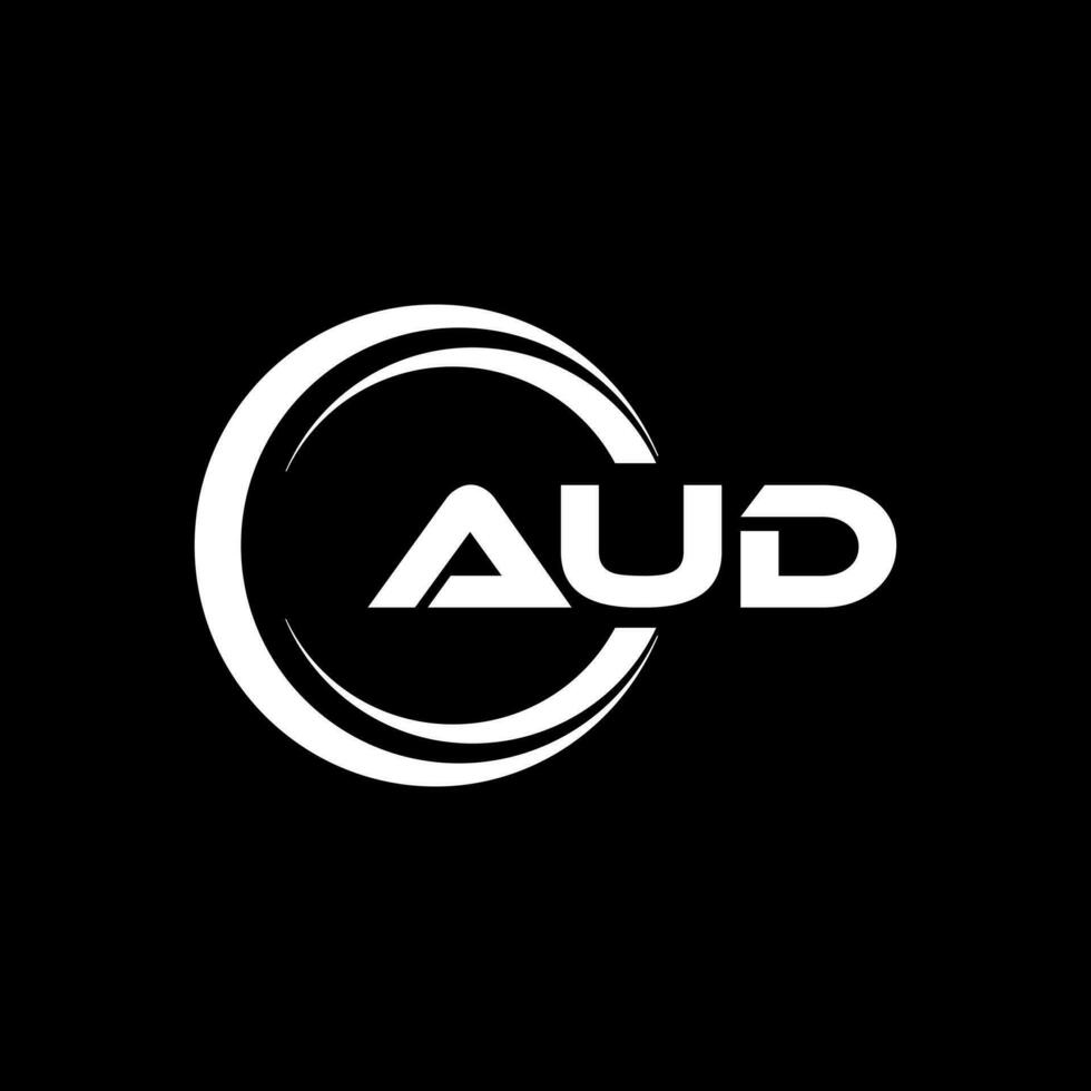 aud logo diseño, inspiración para un único identidad. moderno elegancia y creativo diseño. filigrana tu éxito con el sorprendentes esta logo. vector