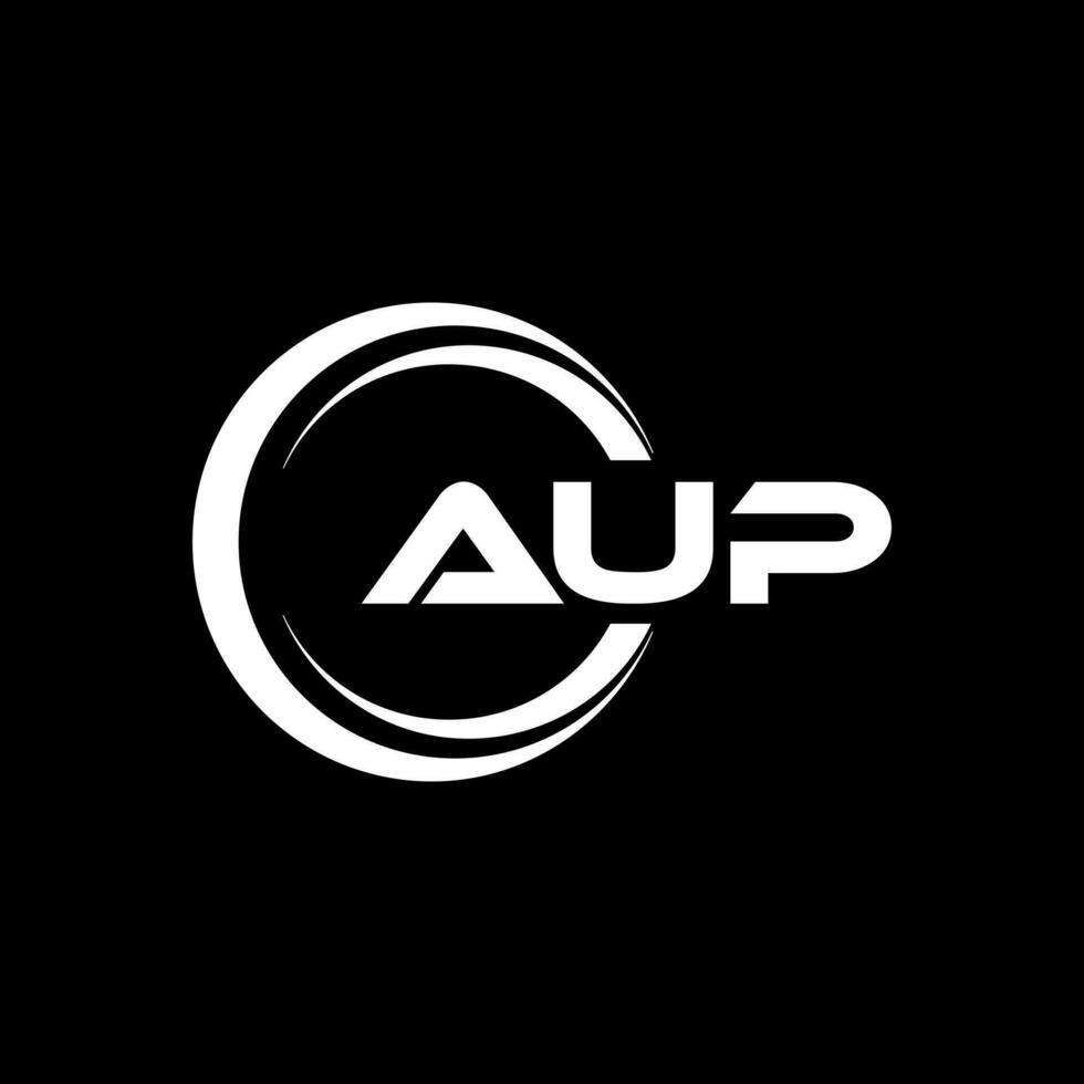 aup logo diseño, inspiración para un único identidad. moderno elegancia y creativo diseño. filigrana tu éxito con el sorprendentes esta logo. vector