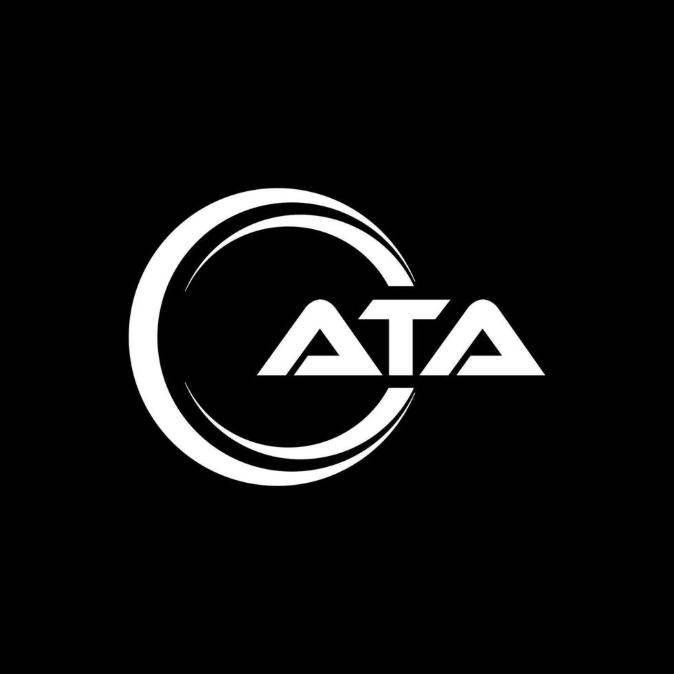 ATA Logo Design, Inspiration for a Unique Identity. Modern Elegance and Creative Design. Watermark Your Success with the Striking this Logo. vector