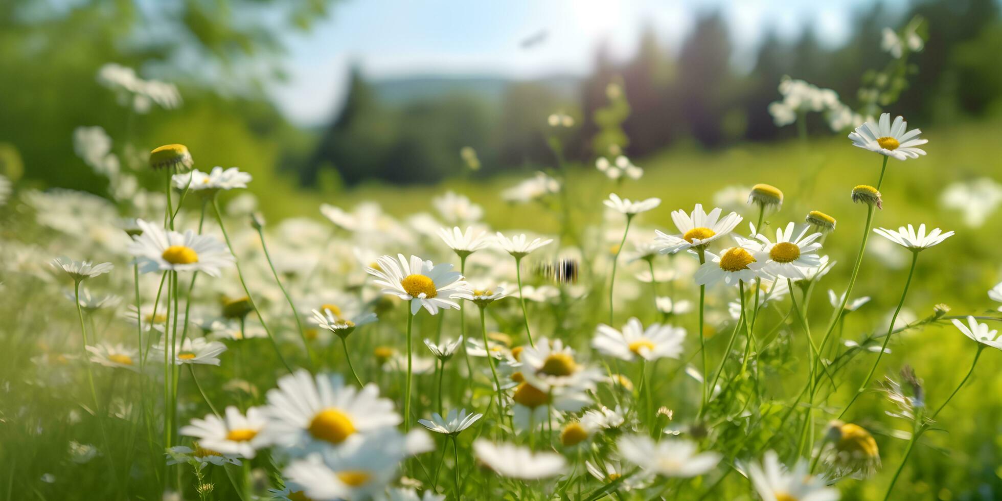 Beautiful cosmos flower field. Generative AI photo