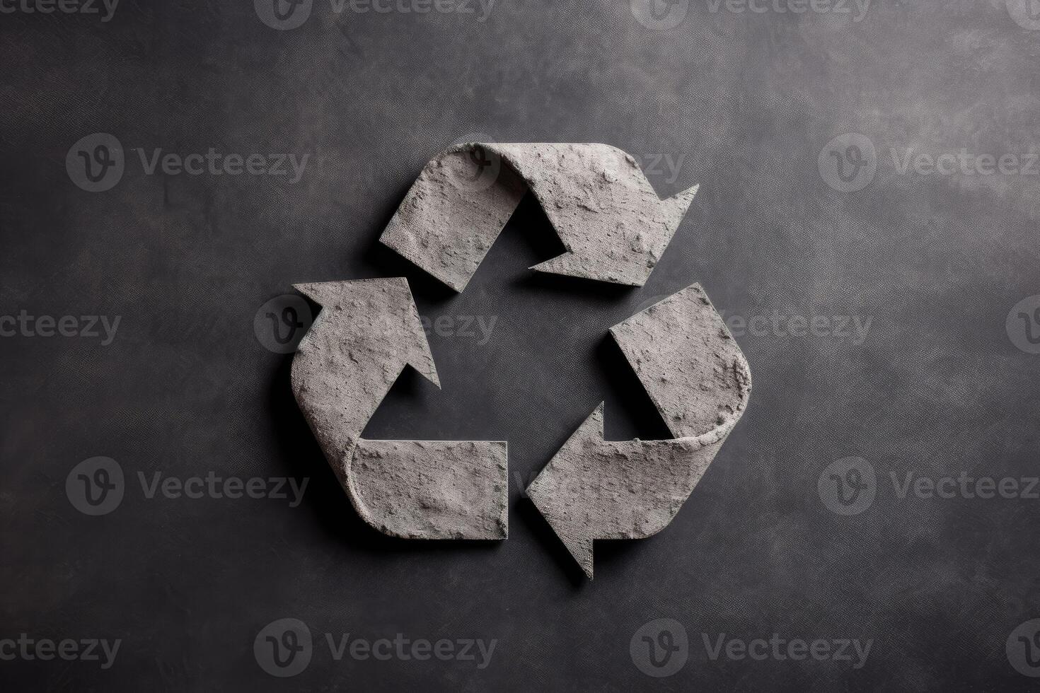 The symbol of waste recycling AI Generative photo