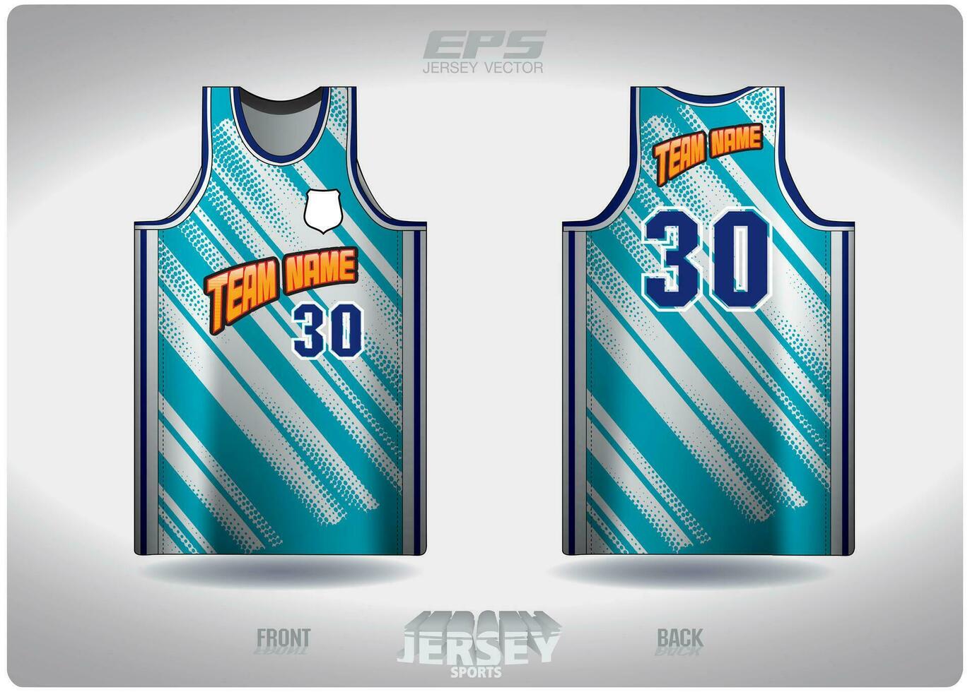 EPS jersey sports shirt vector.blue gradient polka dot pattern design, illustration, textile background for basketball shirt sports t-shirt, basketball jersey shirt vector