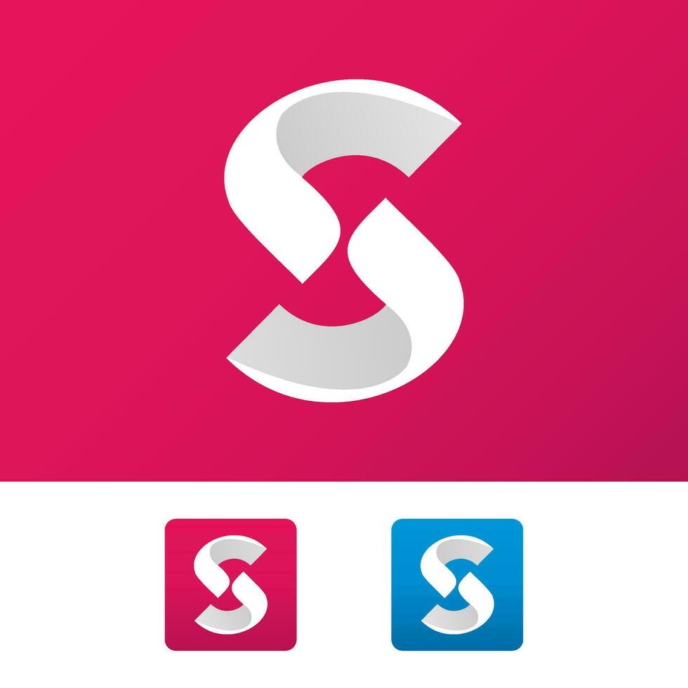 Modern Design Template. S letter logo vector. Gradient Design Template vector