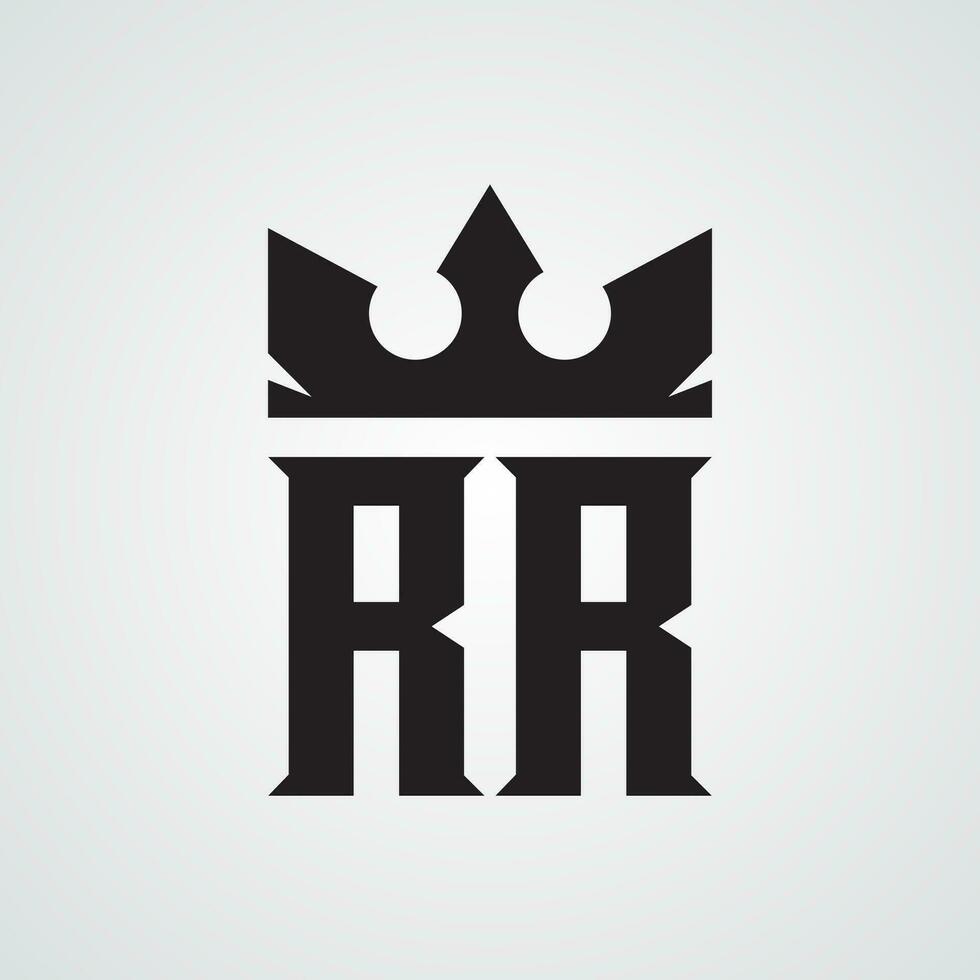 Modern RR logo Design Template. Royalty-free Vector illustration