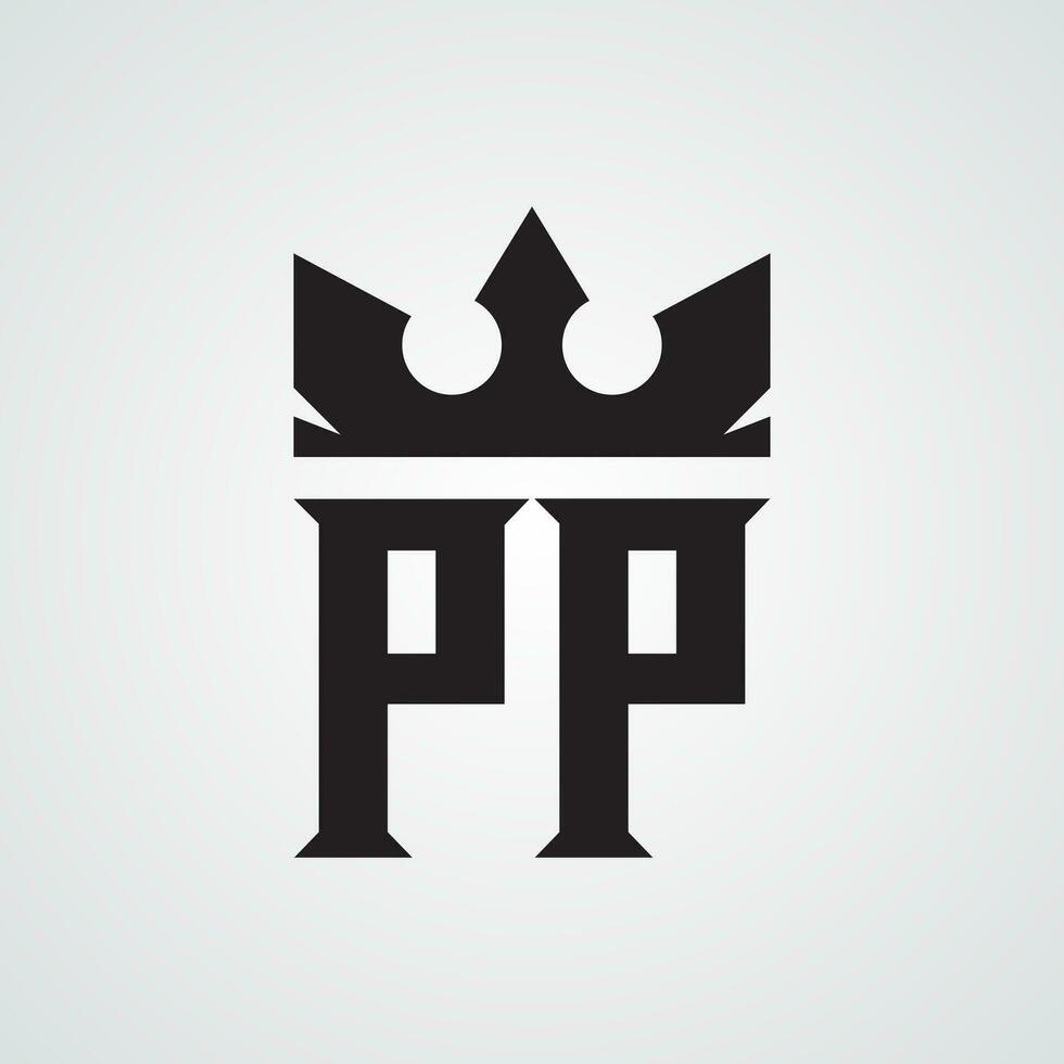 Mordan PP logo Design Template. Royalty-free Vector illustration