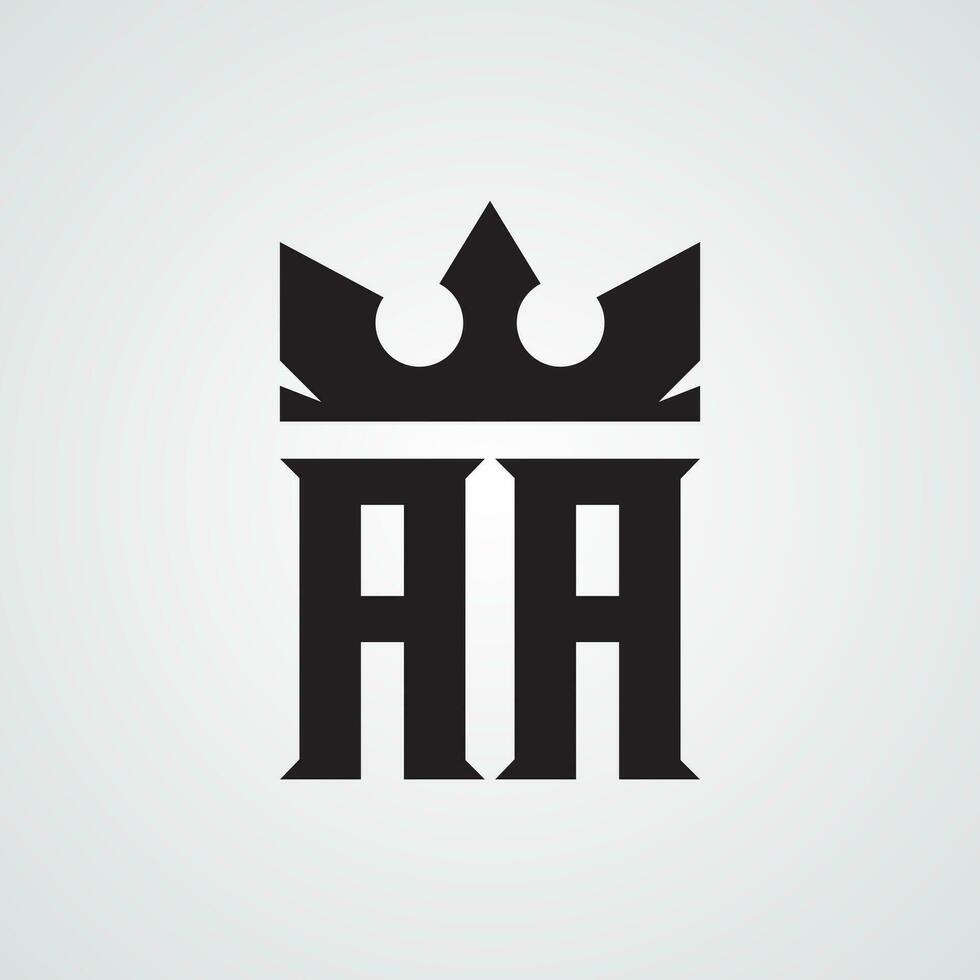 Modern AA logo Design Template. Royalty-free Vector illustration