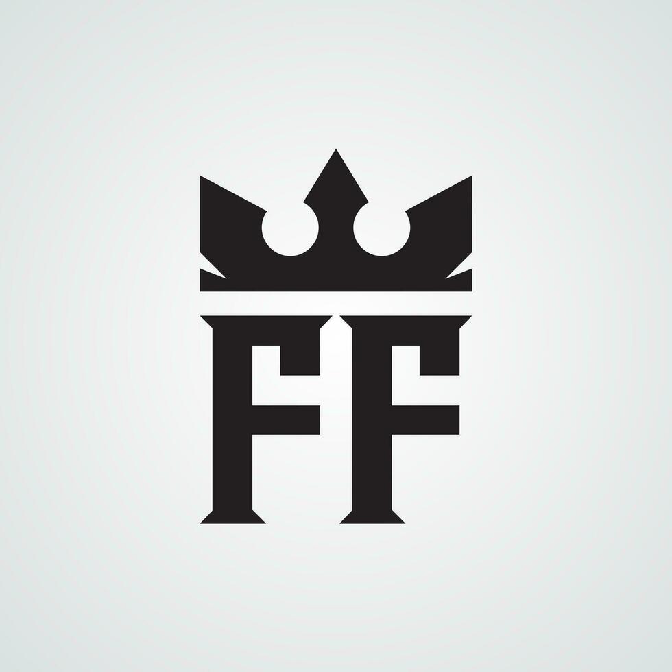 Modern FF logo Design Template. Royalty-free Vector illustration